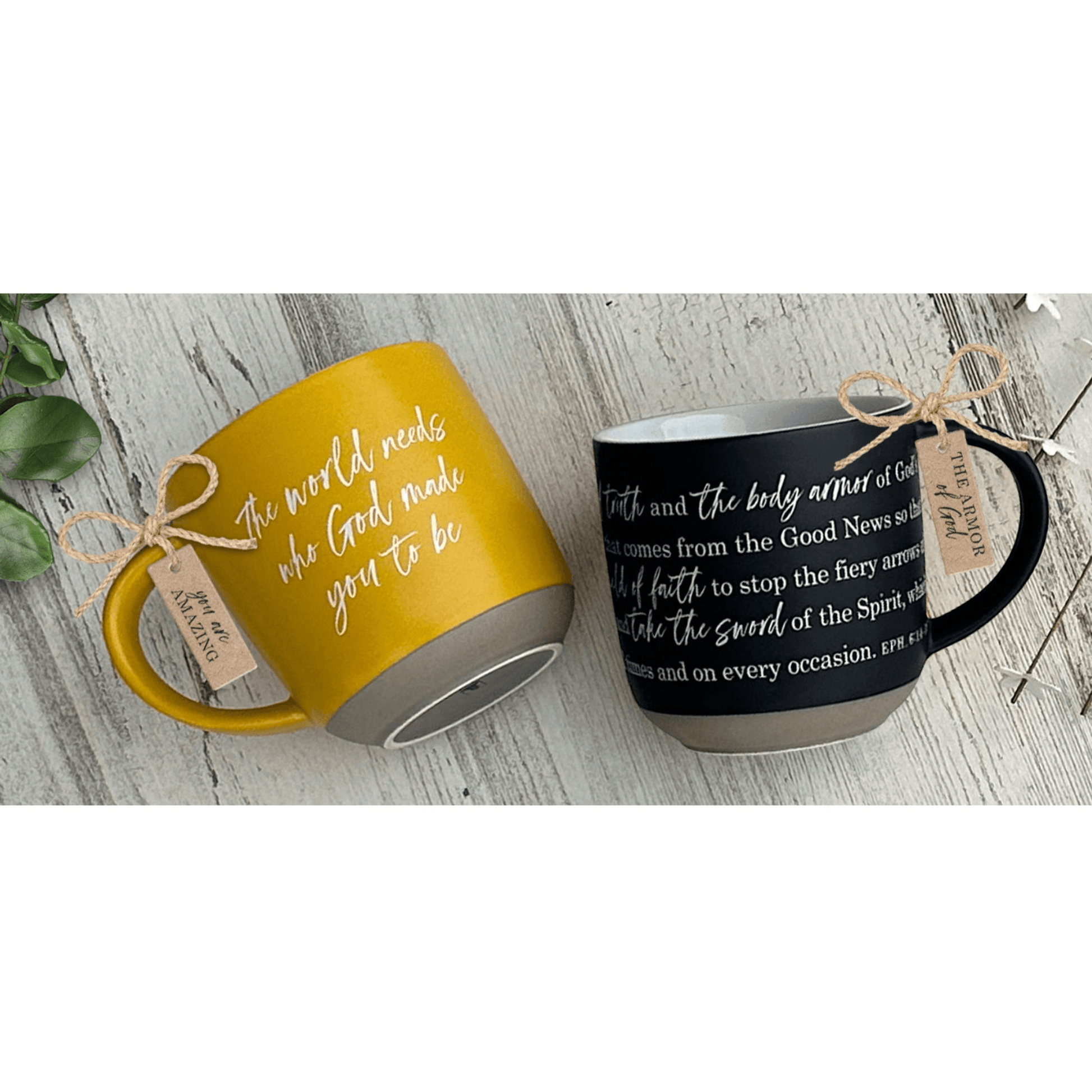 Ephesians 1 Yellow Mug - Affirmation Gift For A Better Life-3