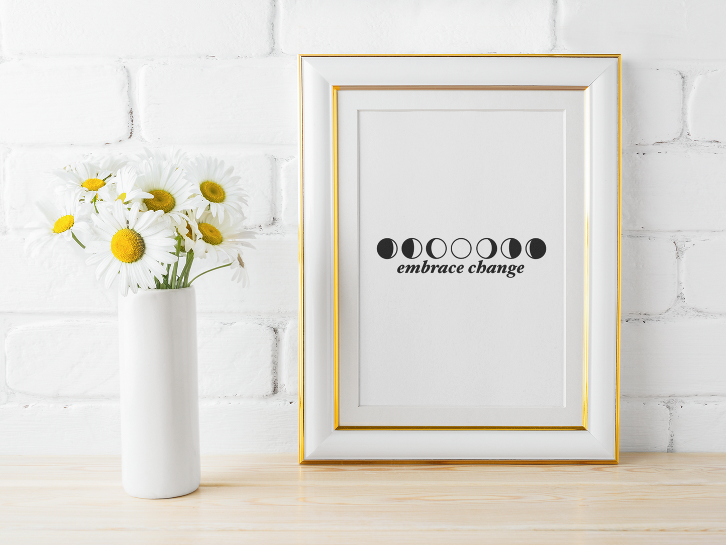 Embrace Change Mental Health Inspirational Wall Decor Quote Print-0